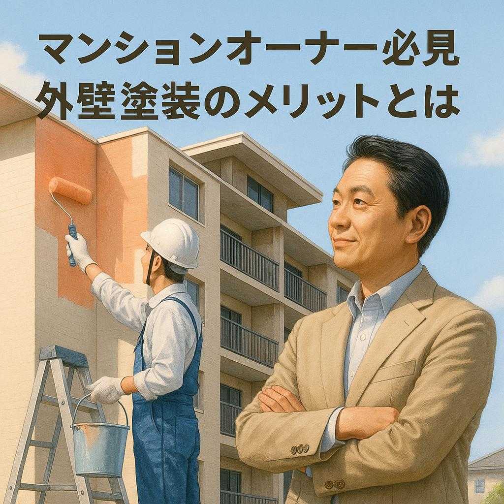 マンションオーナー必見 外壁塗装のメリットとは