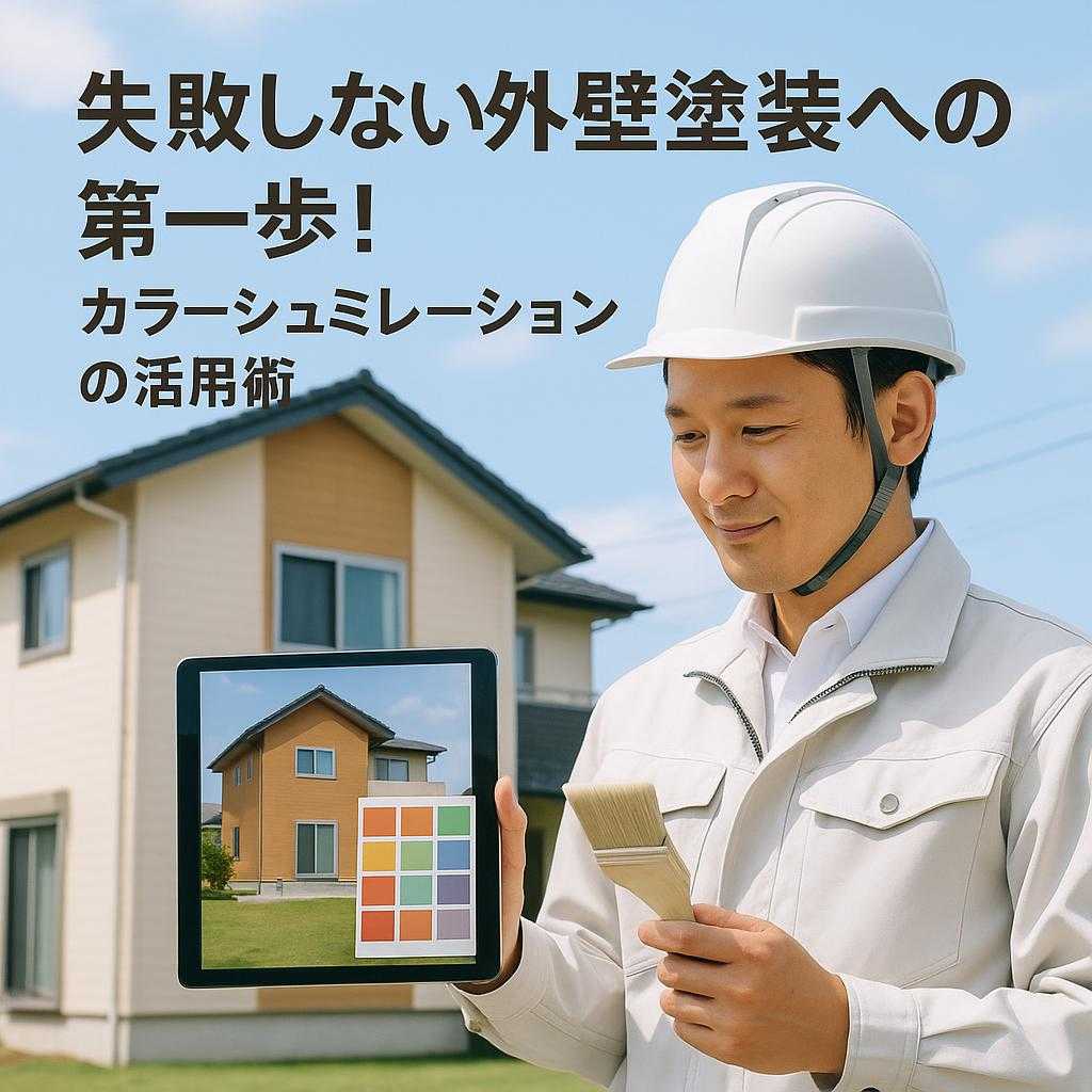 失敗しない外壁塗装への第一歩!カラーシュミレーションの活用術