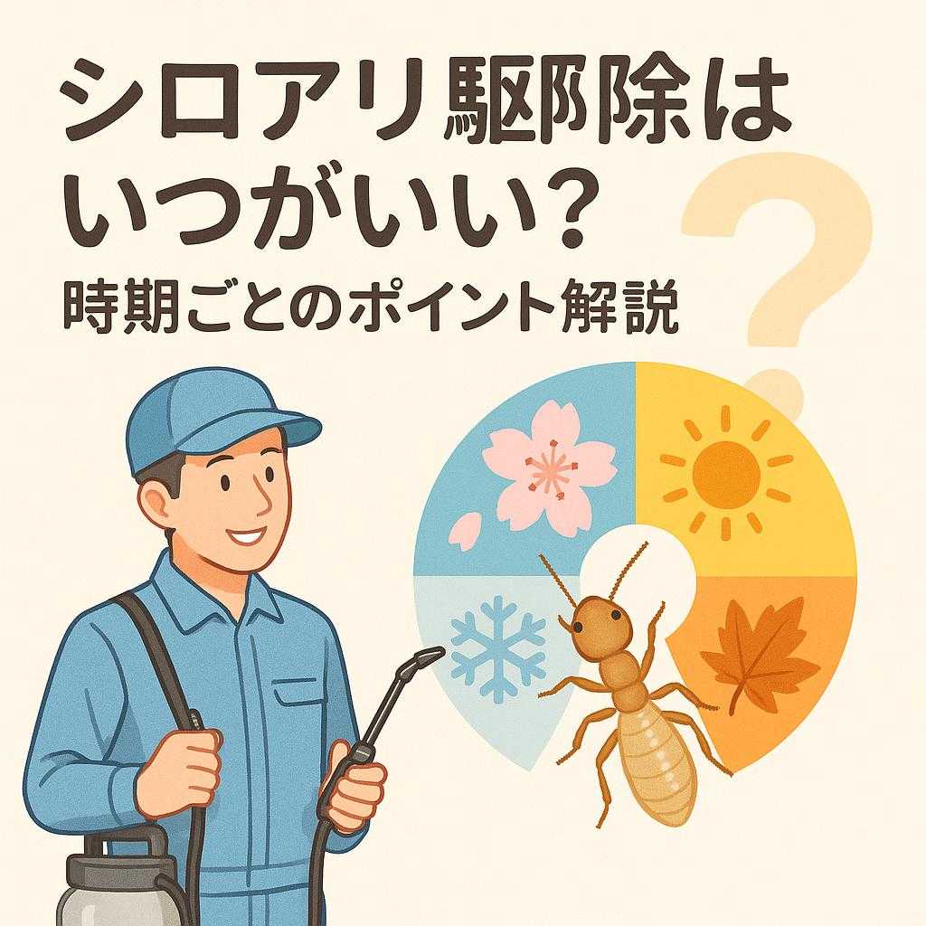 シロアリ駆除はいつがいい?時期ごとのポイント解説