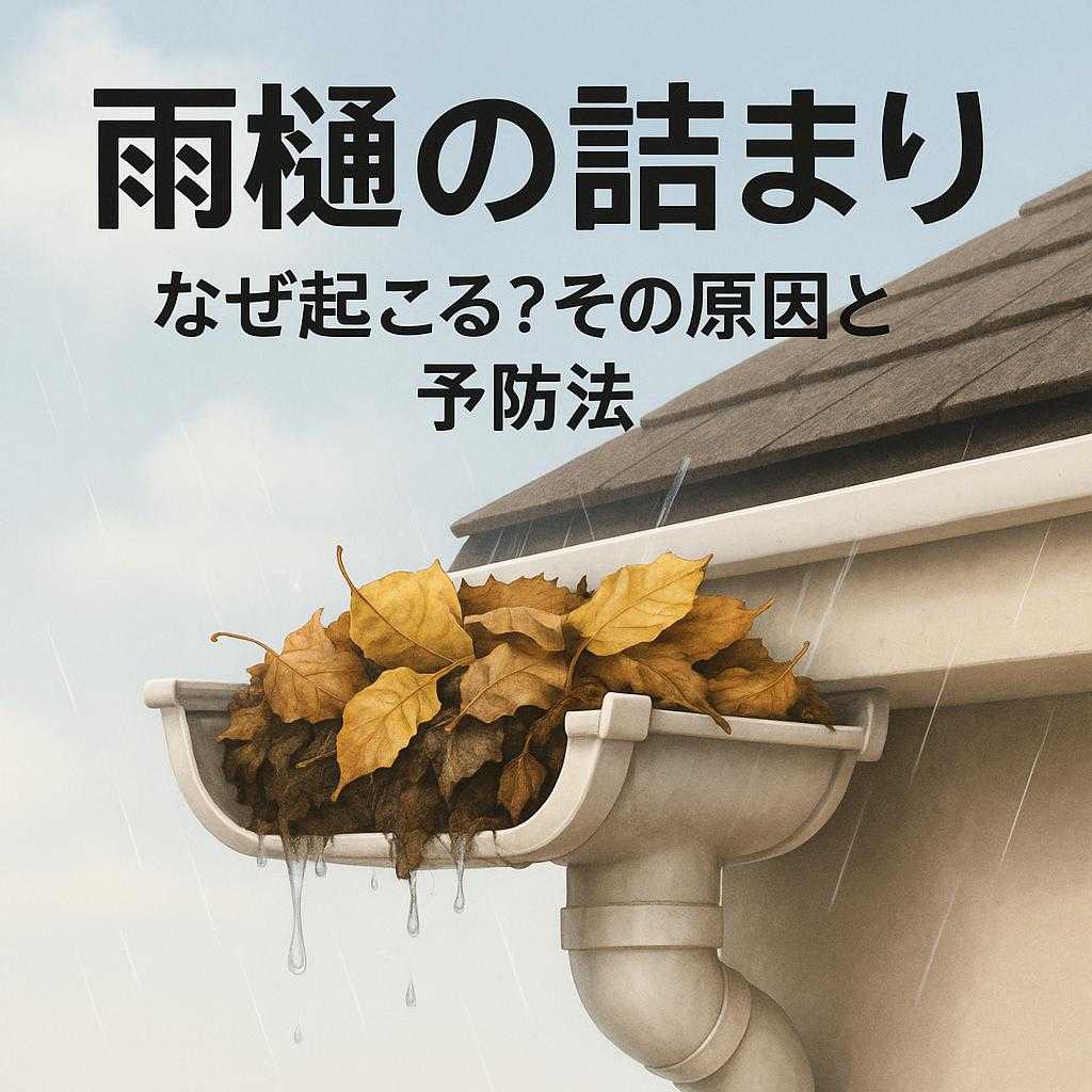雨樋の詰まり・なぜ起こる？その原因と予防法