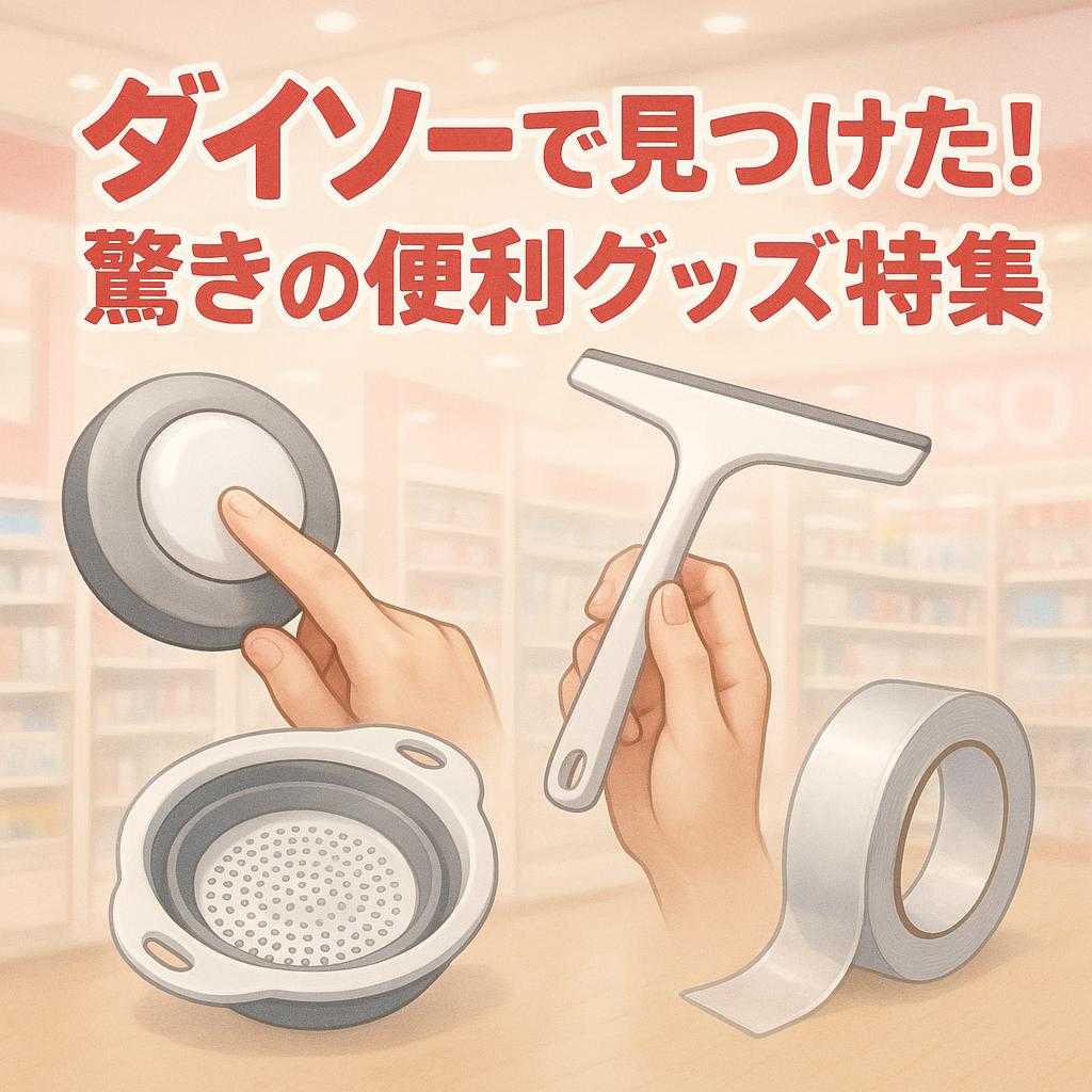 ダイソーで見つけた!驚きの便利グッズ特集