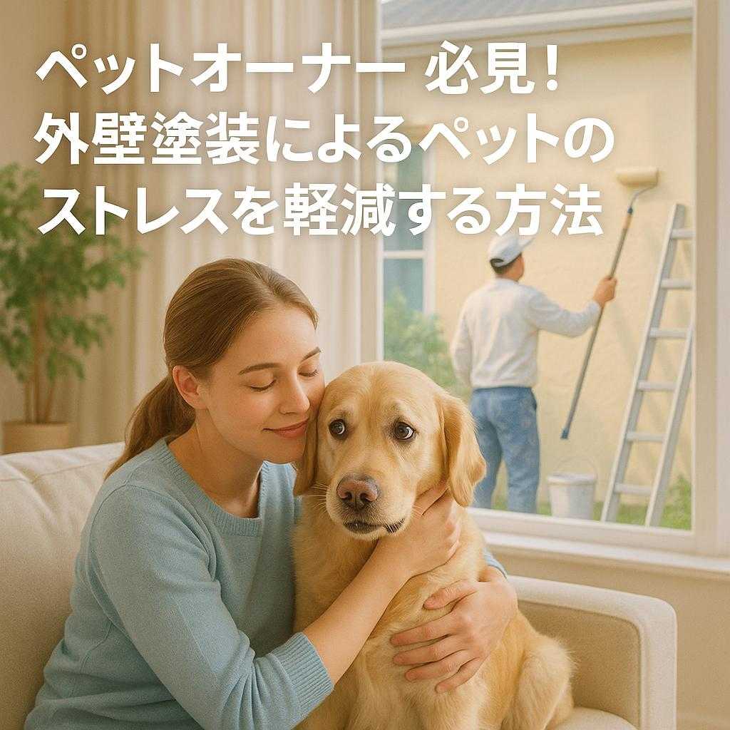 ペットオーナー必見!外壁塗装によるペットのストレスを軽減する方法