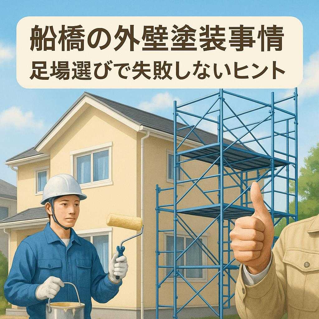 船橋の外壁塗装事情 足場選びで失敗しないヒント