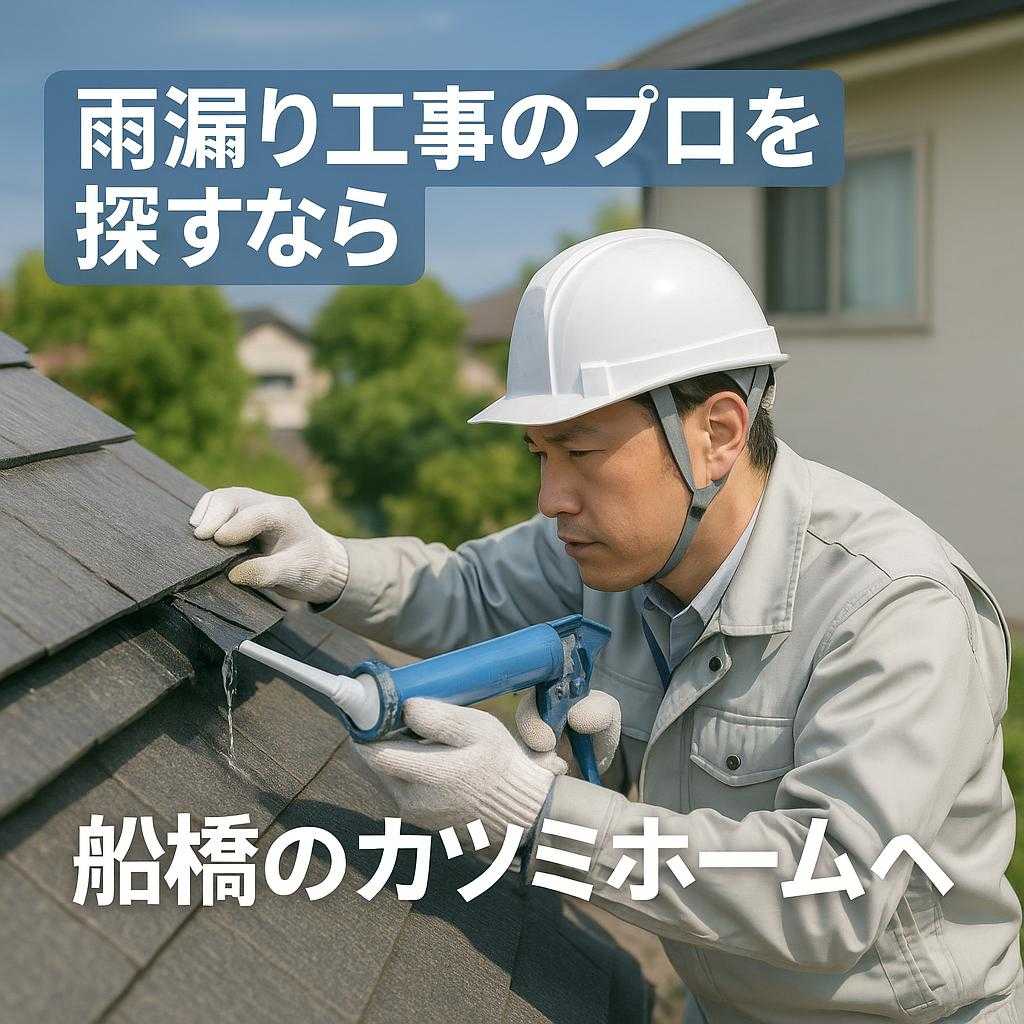 雨漏り工事のプロを探すなら船橋のカツミホームへ