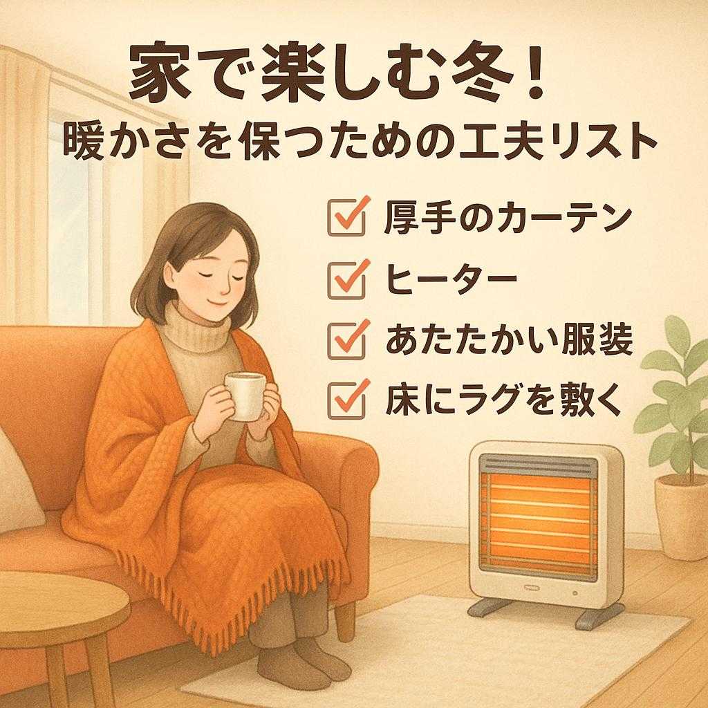 家で楽しむ冬!暖かさを保つための工夫リスト